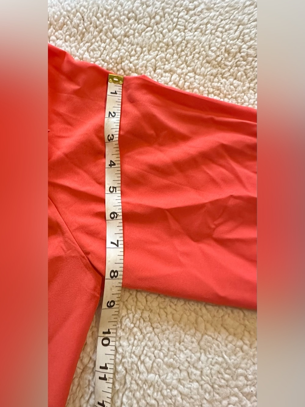 Michelle McDowell Women’s Orange Long Sleeve Blouse size XXL Key Hole In Back - Picture 6 of 10